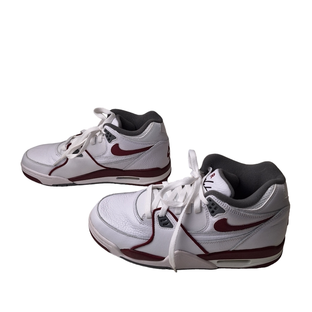 Nike Air‎ Flight 89 White 'Team Red' Retro Men Size 9 Sneakers DD1173-100